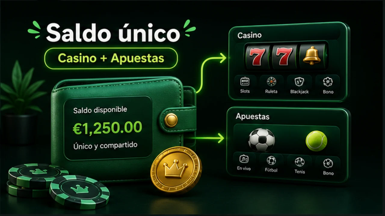 Mismo saldo en el casino y en las apuestas deportivas