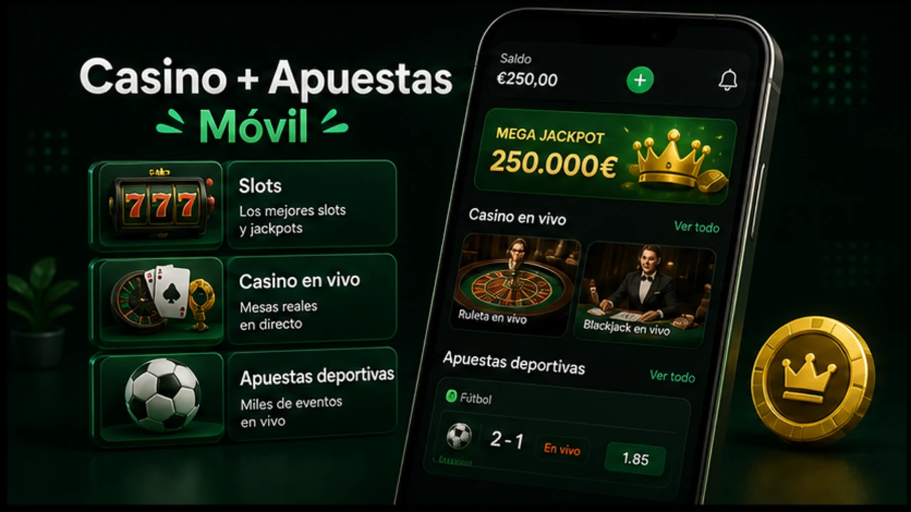 Casino, mesas en directo y apuestas dentro de la misma cuenta