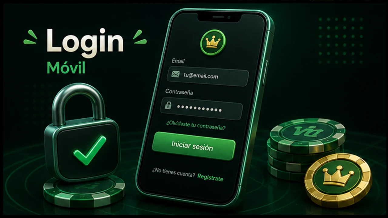 Pantalla de acceso de Oscarspin abierta en un móvil